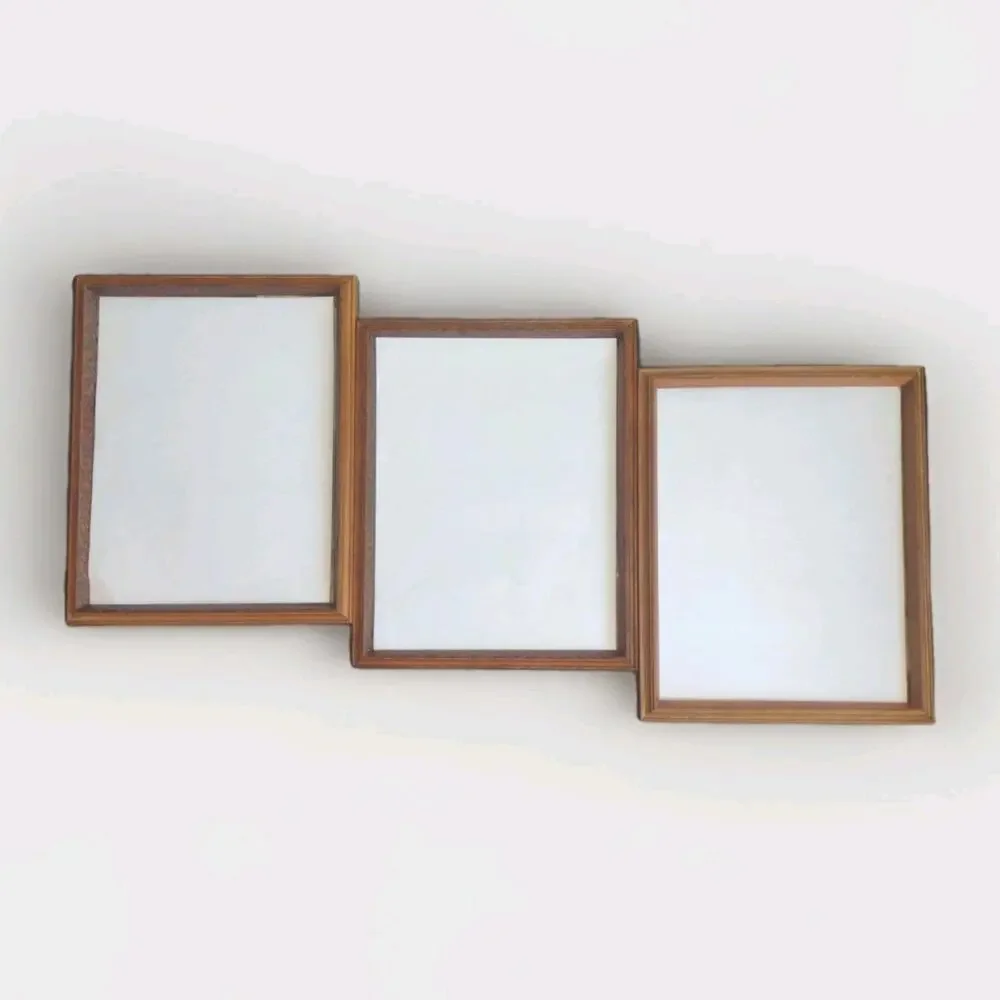 Vintage Wooden Art Frames, Set Of Three 15x11